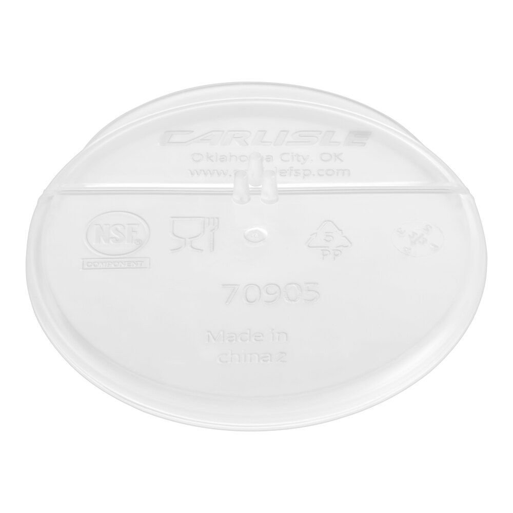 Carlisle Hinged Plastic Carafe Lid 7090502 - 12/Case