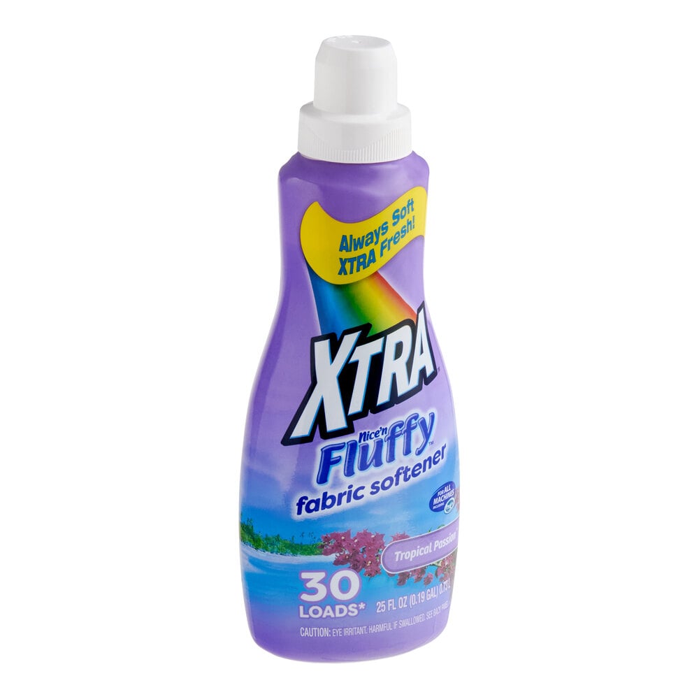 XTRA Nice'N Fluffy 25 oz. Tropical Passion Liquid Fabric Softener - 12/Case