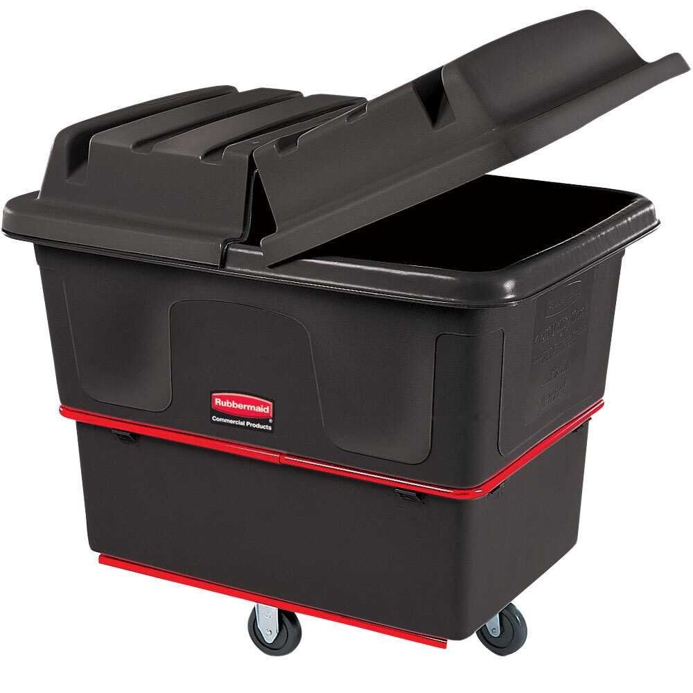 Rubbermaid® FG472000BLA Black 20 Cu. Ft. Utility Cube Truck (1200 lb.)