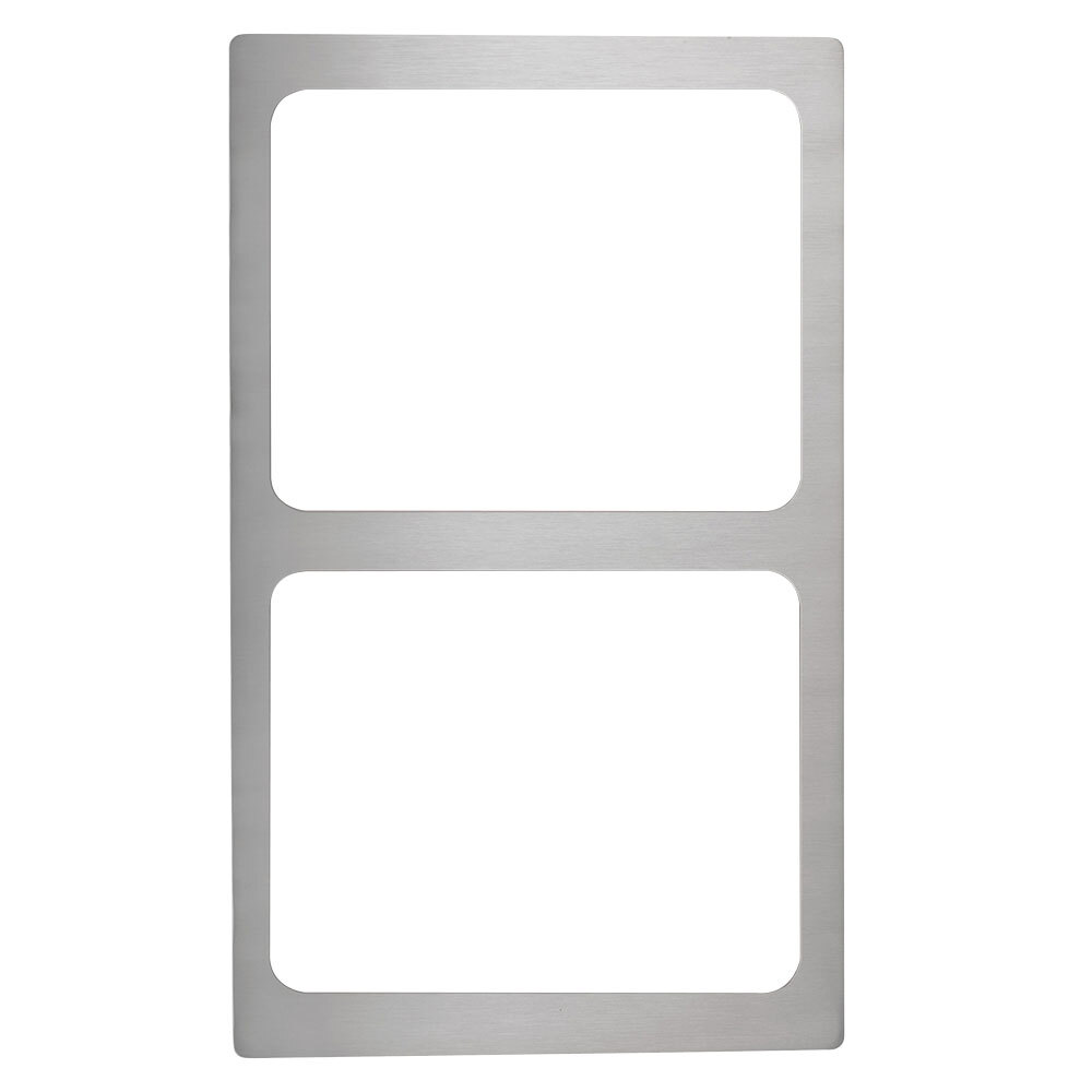 Vollrath 8243014 Miramar® Stainless Steel Adapter Plate for Two Small Food Pans