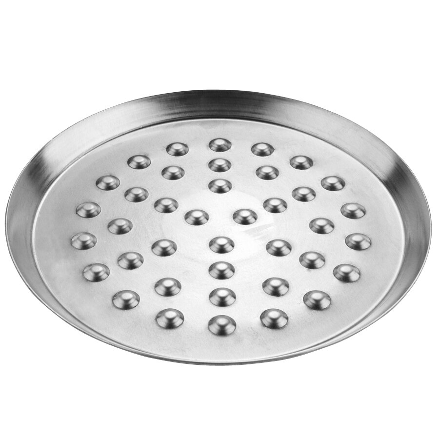 American Metalcraft NCAR9 8 1/2" Heavy Weight Aluminum Cutter Pizza Pan with Nibs