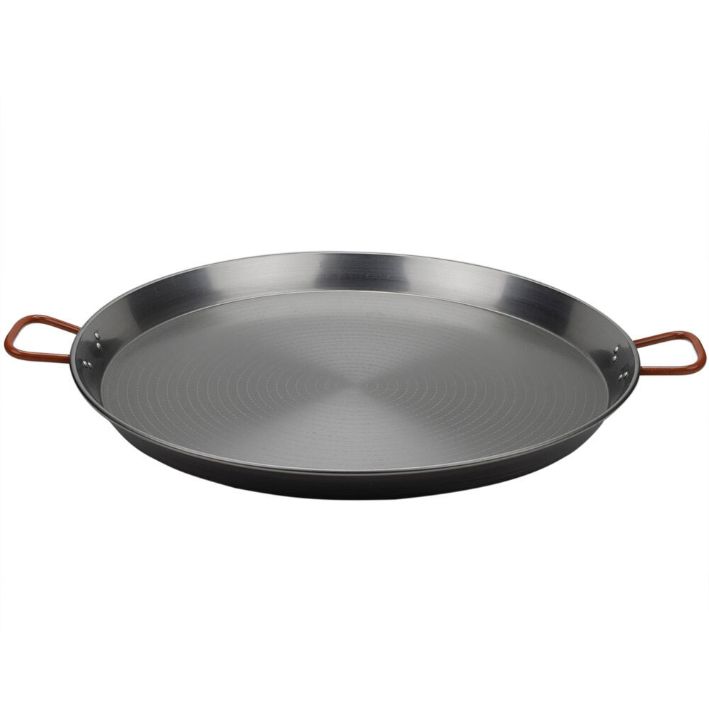 Matfer Bourgeat 27 1/2" Polished Carbon Steel Paella Pan 071050