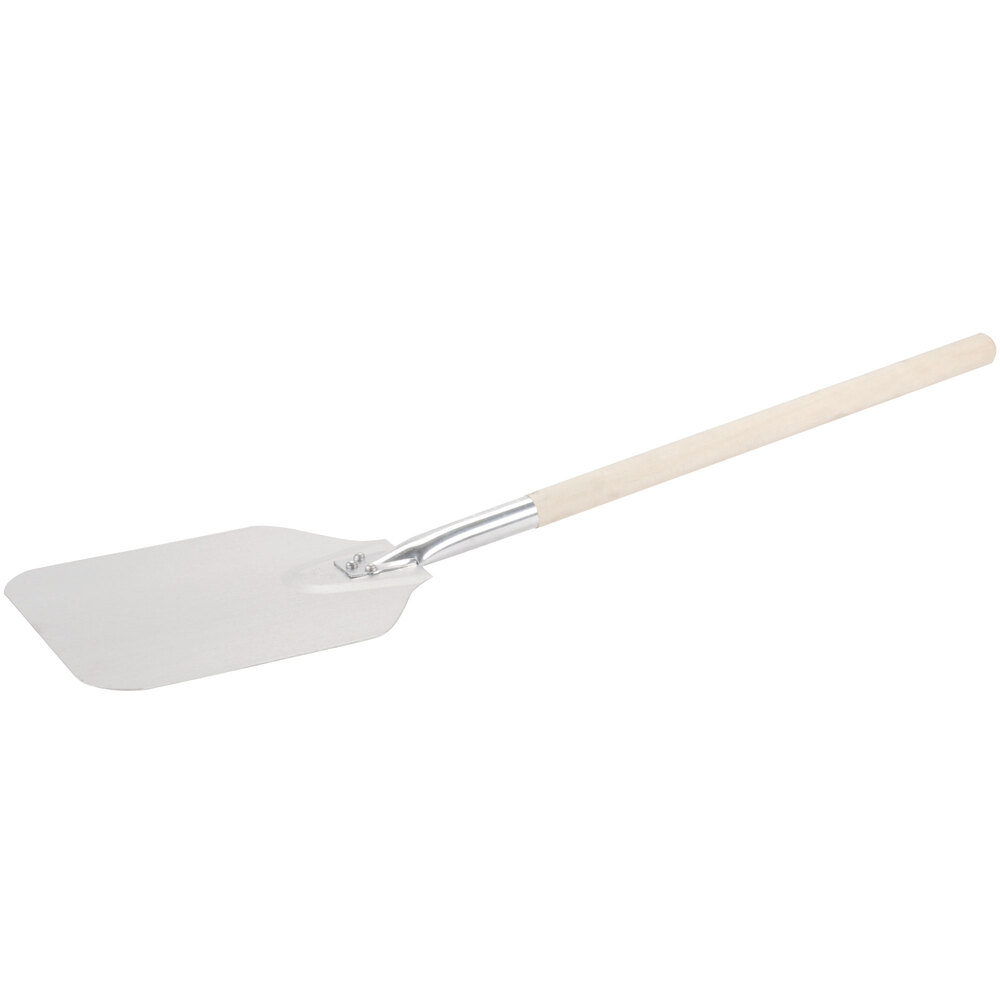 American Metalcraft 9" x 11" Aluminum Pizza Peel with 21 1/2" Wood Handle 3209