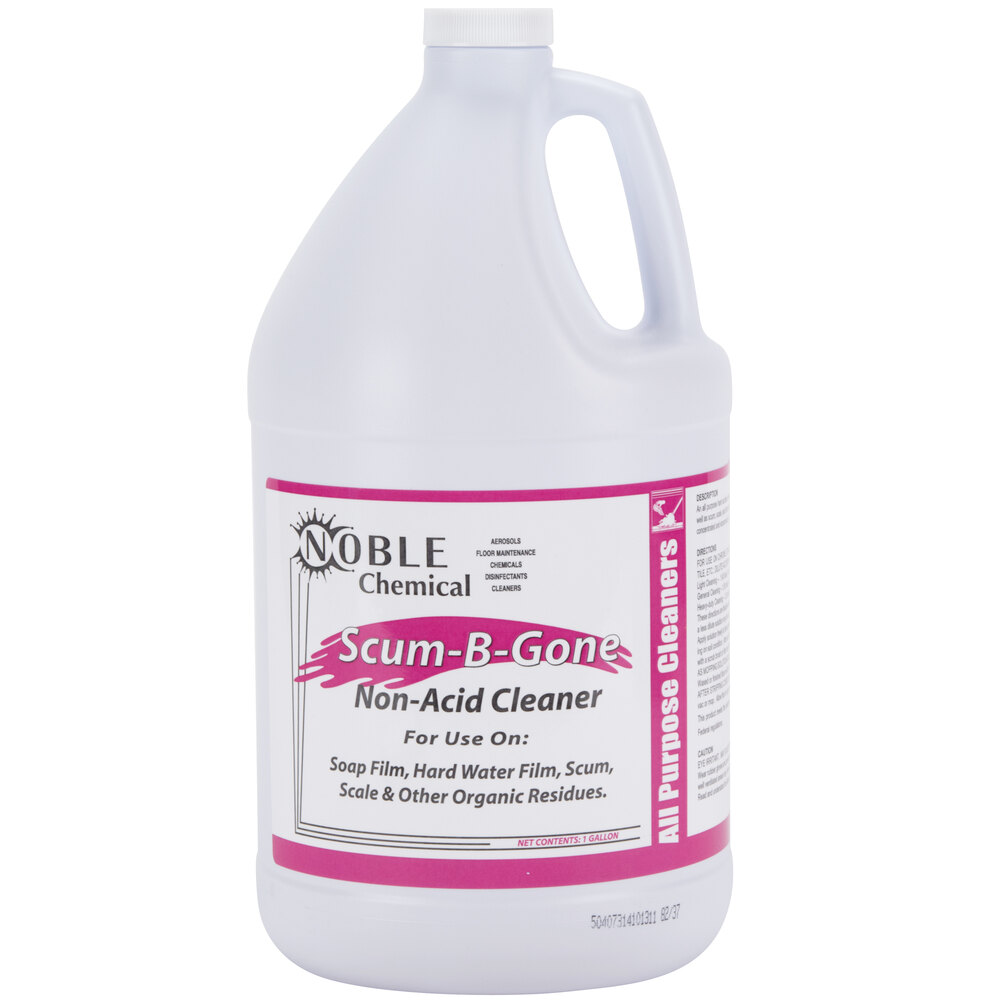 Noble Scum-B-Gone 1 Gallon / 128 oz. Non-Acid Multi-Purpose Concentrated Restroom Cleaner - 4/Case