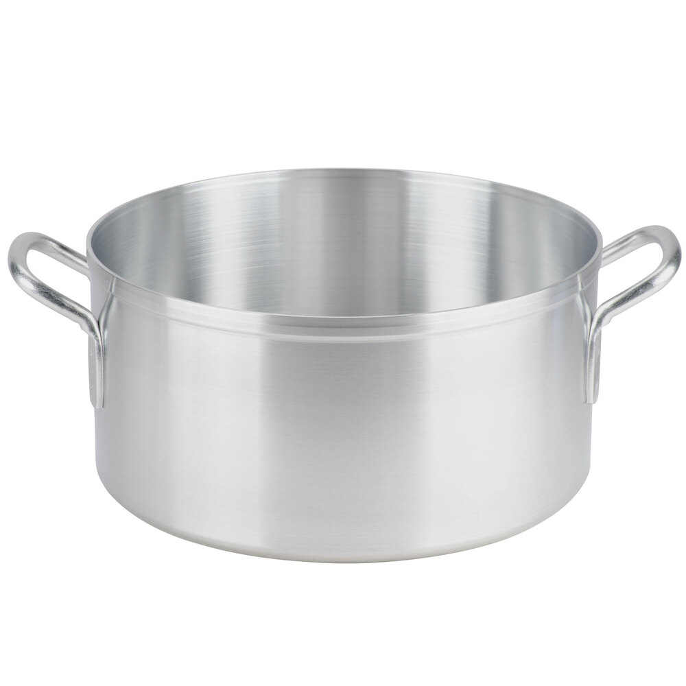 Vollrath 68129 Wear-Ever 14" x 7" 18.5 Qt. Aluminum Pasta and Vegetable Pot