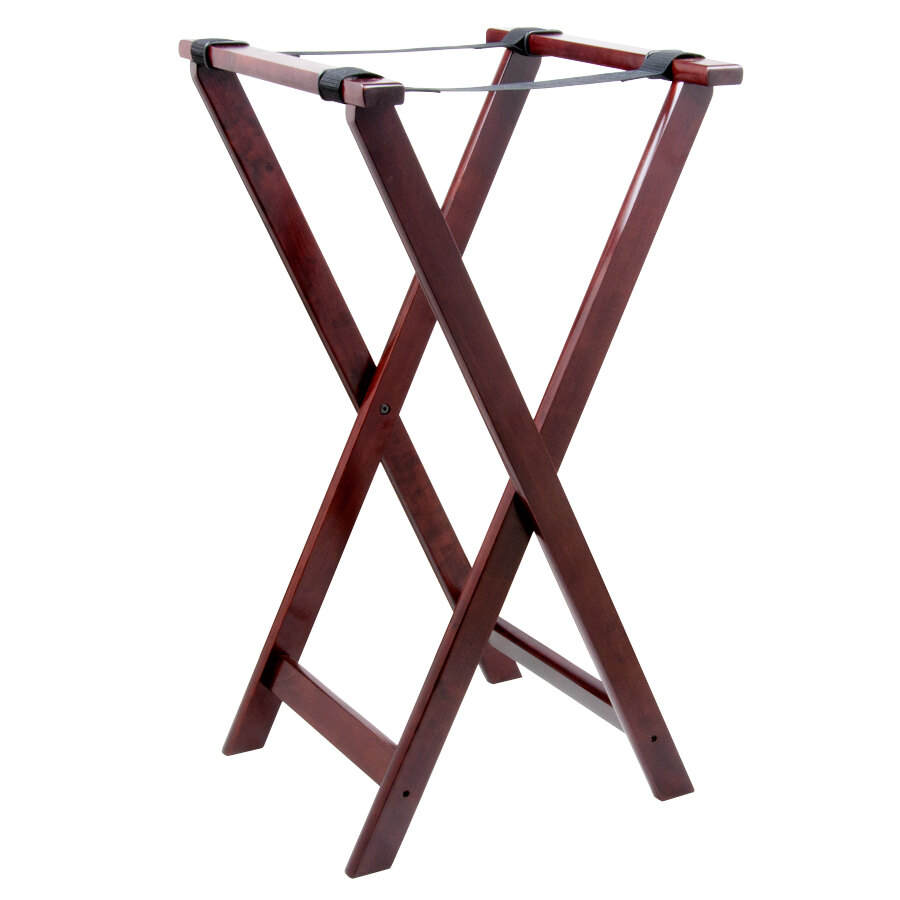 Tablecraft 21 Mahogany Tray Stand - 32"