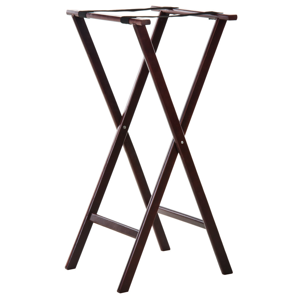 Tablecraft 22 Mahogany Tray Stand - 38"