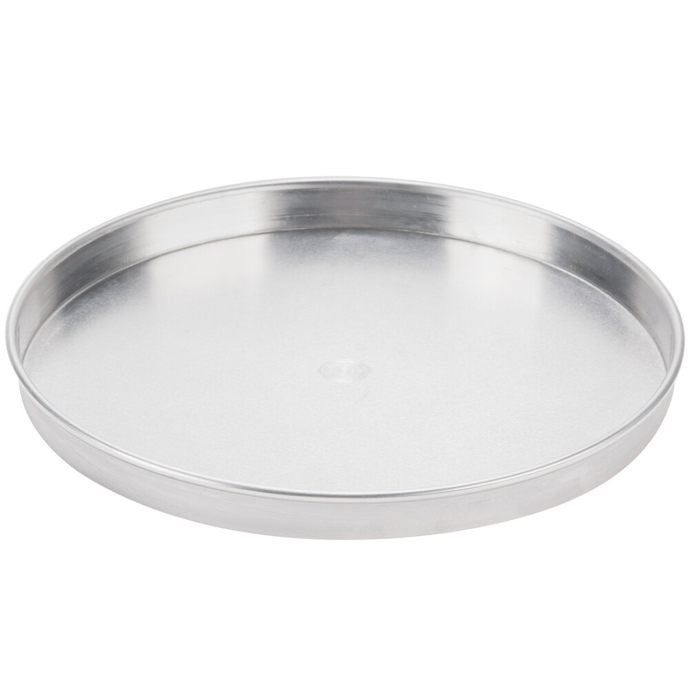 American Metalcraft A4011 11" x 1" Standard Weight Aluminum Straight Sided Pizza Pan