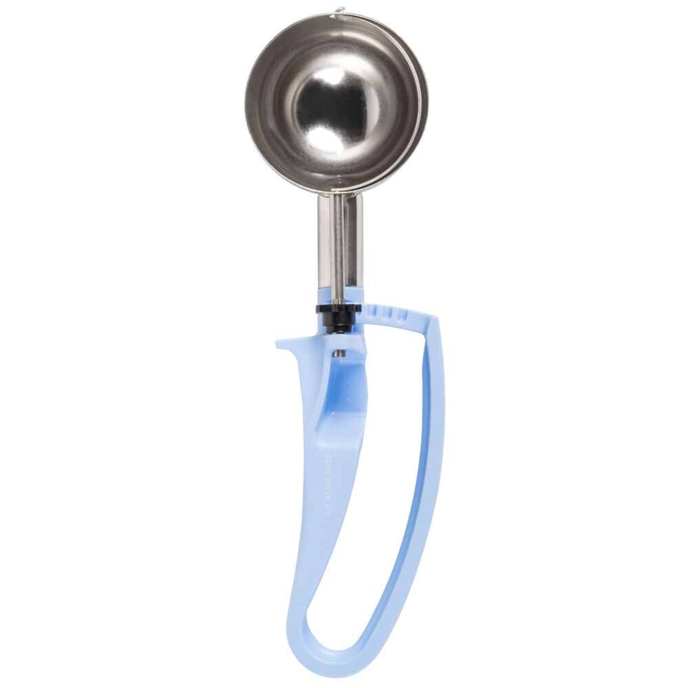 Vollrath 47394 Jacob's Pride® #14 Blue Squeeze Handle Disher - 2.4 oz.