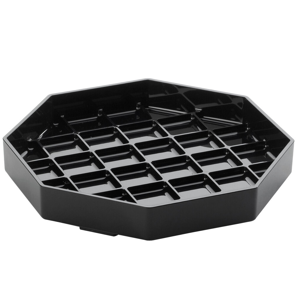 Cal-Mil 308-6-13 Classic 6" Black Octagonal Drip Tray