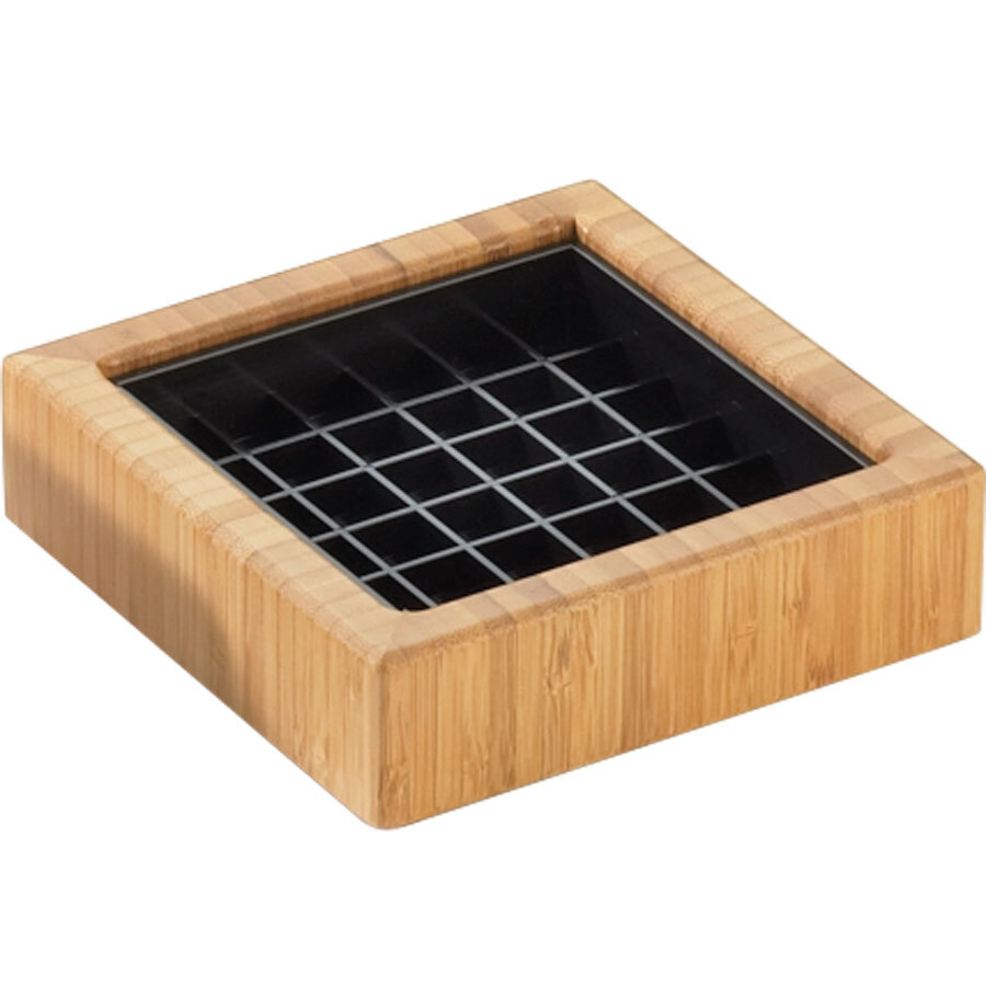 Cal-Mil 330-4-60 Bamboo 4" Square Drip Tray