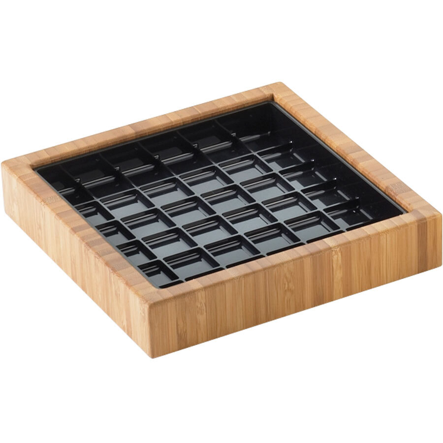 Cal-Mil 330-6-60 Bamboo 6" Square Drip Tray