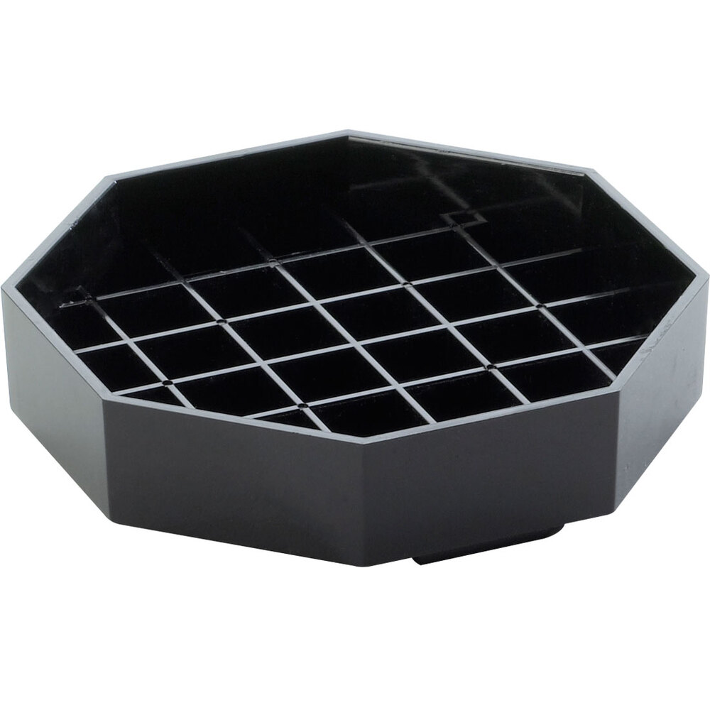 Cal-Mil 308-4-13 Classic 4" Black Octagonal Drip Tray