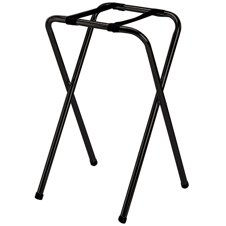Tablecraft 23BK Black-Powder-Coated Metal Tray Stand - 29 1/2"