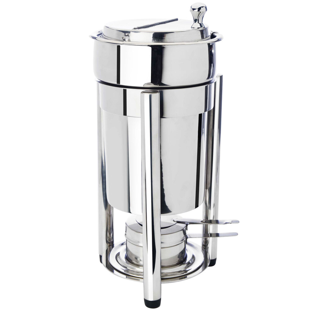 Eastern Tabletop 3104PL Pillard 4 Qt. Stainless Steel Sauce / Soup Marmite with Lid