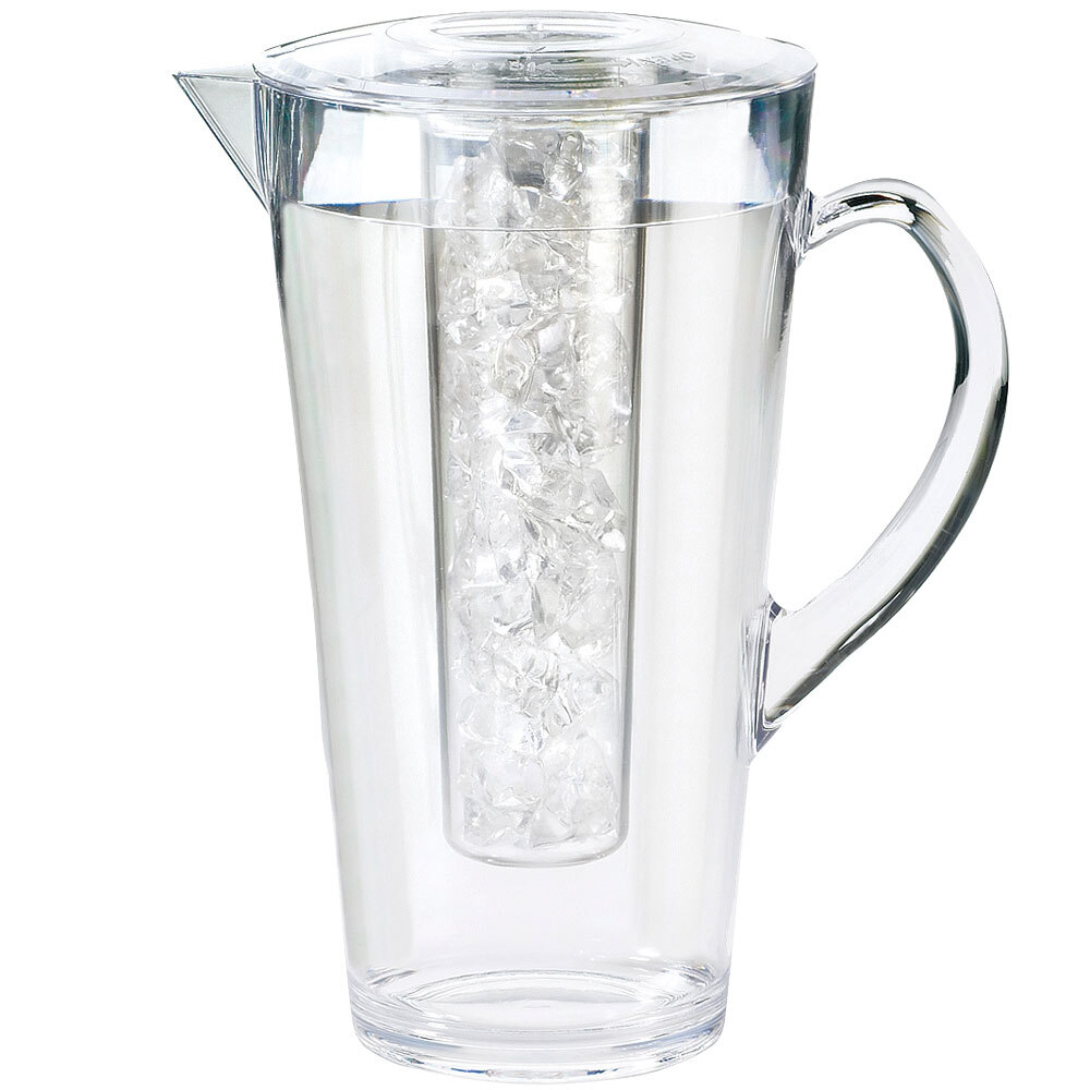 Cal-Mil 682-ICE 2 Liter Polycarbonate Pitcher with Ice Chamber