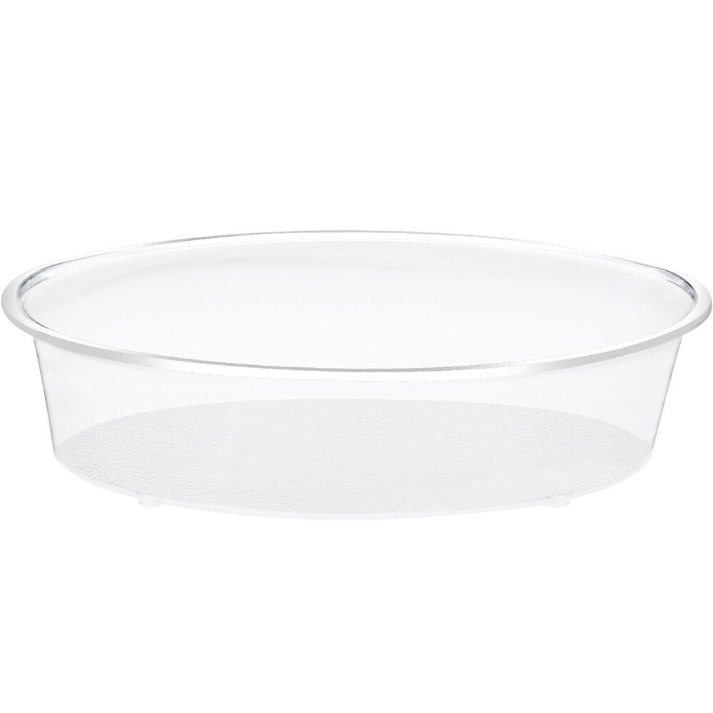 Cal-Mil 316-10-12 Turn N Serve Clear Deep Tray for 10" Cal-Mil Sample Dome Covers