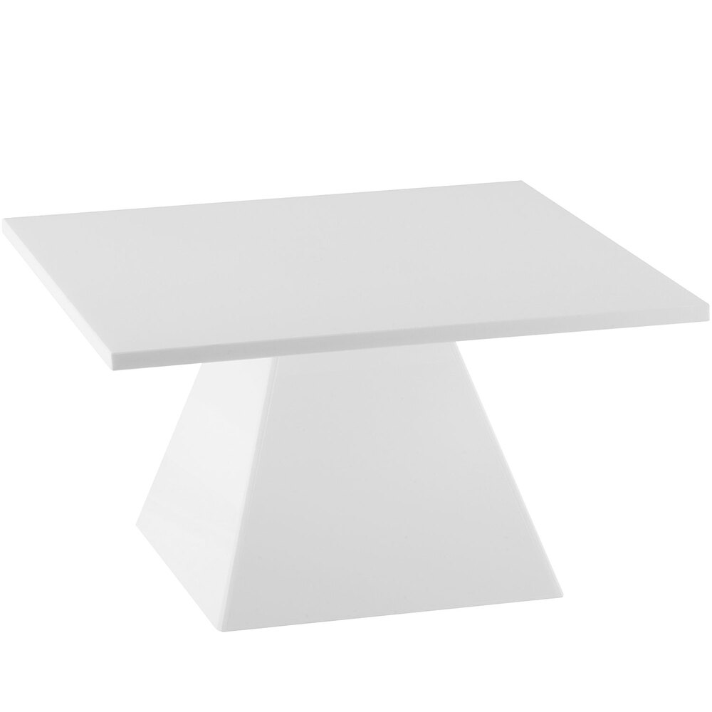 Cal-Mil 1917-2-15 14 1/2" Square White Pedestal Riser