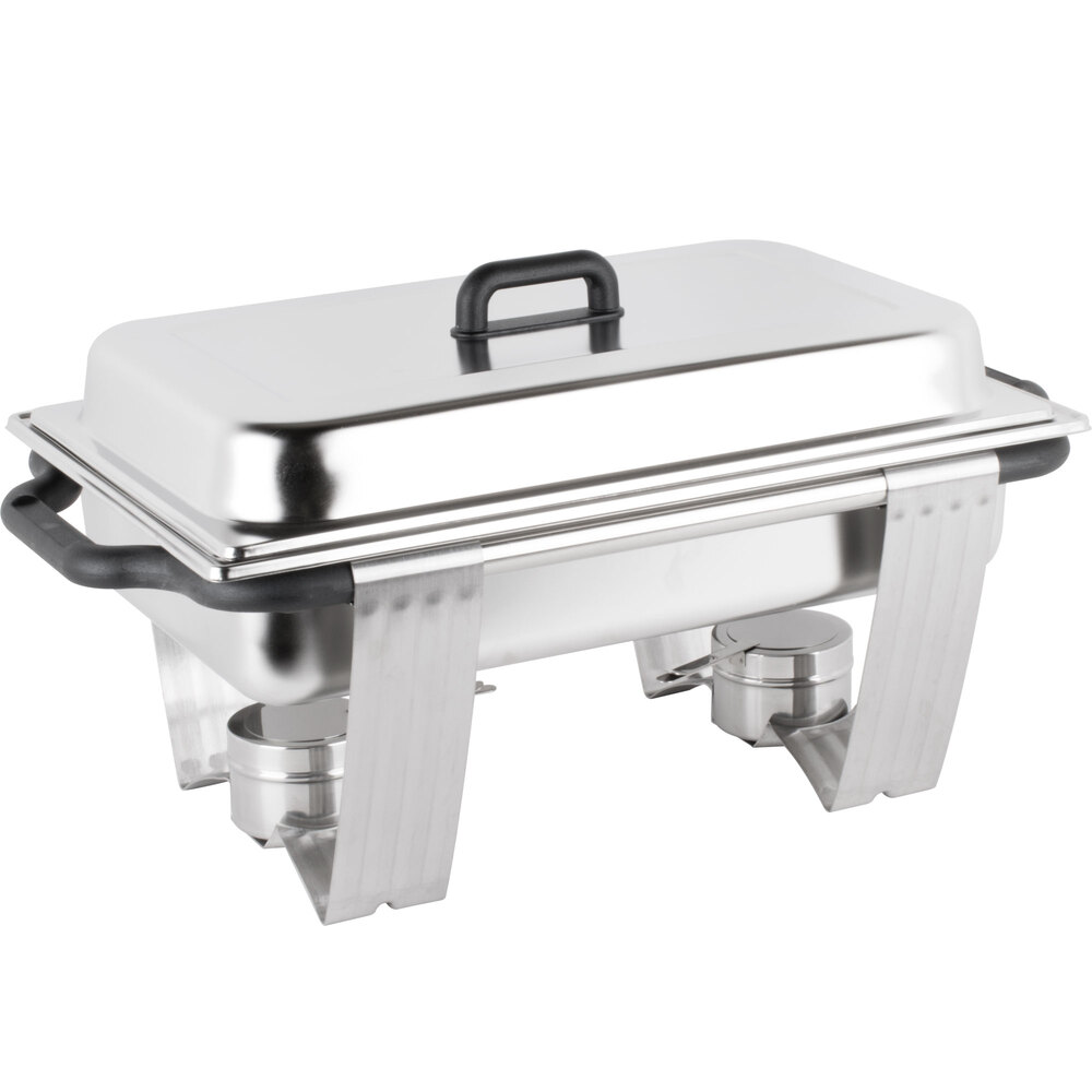 Vollrath 99860 9 Qt. Dakota Chafer Rectangular Full Size Complete Set