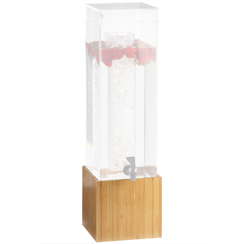 Cal-Mil C1527-BASE-60 Square Replacement Base for Bamboo 1.5 and 3 Gallon Beverage Dispensers