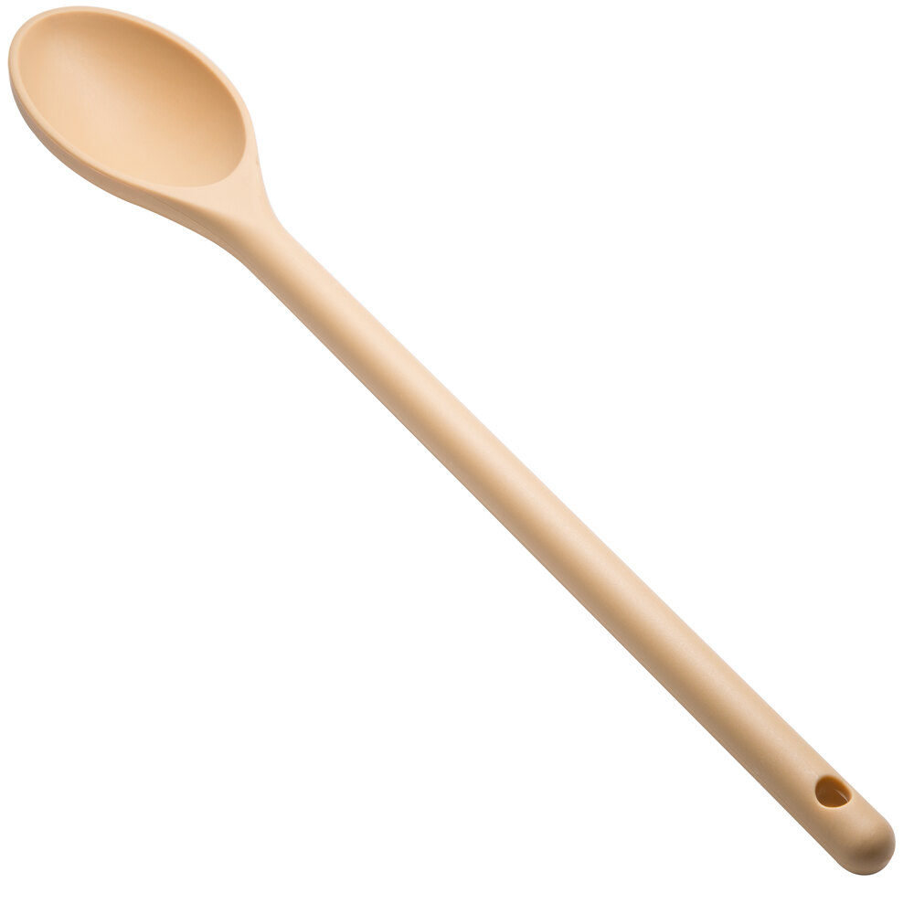 Vollrath 4689960 15" Tan High Heat Nylon Prep Spoon