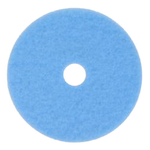 3M 3050 Hi-Performance 17" Sky Blue Burnishing Floor Pad - 5/Case