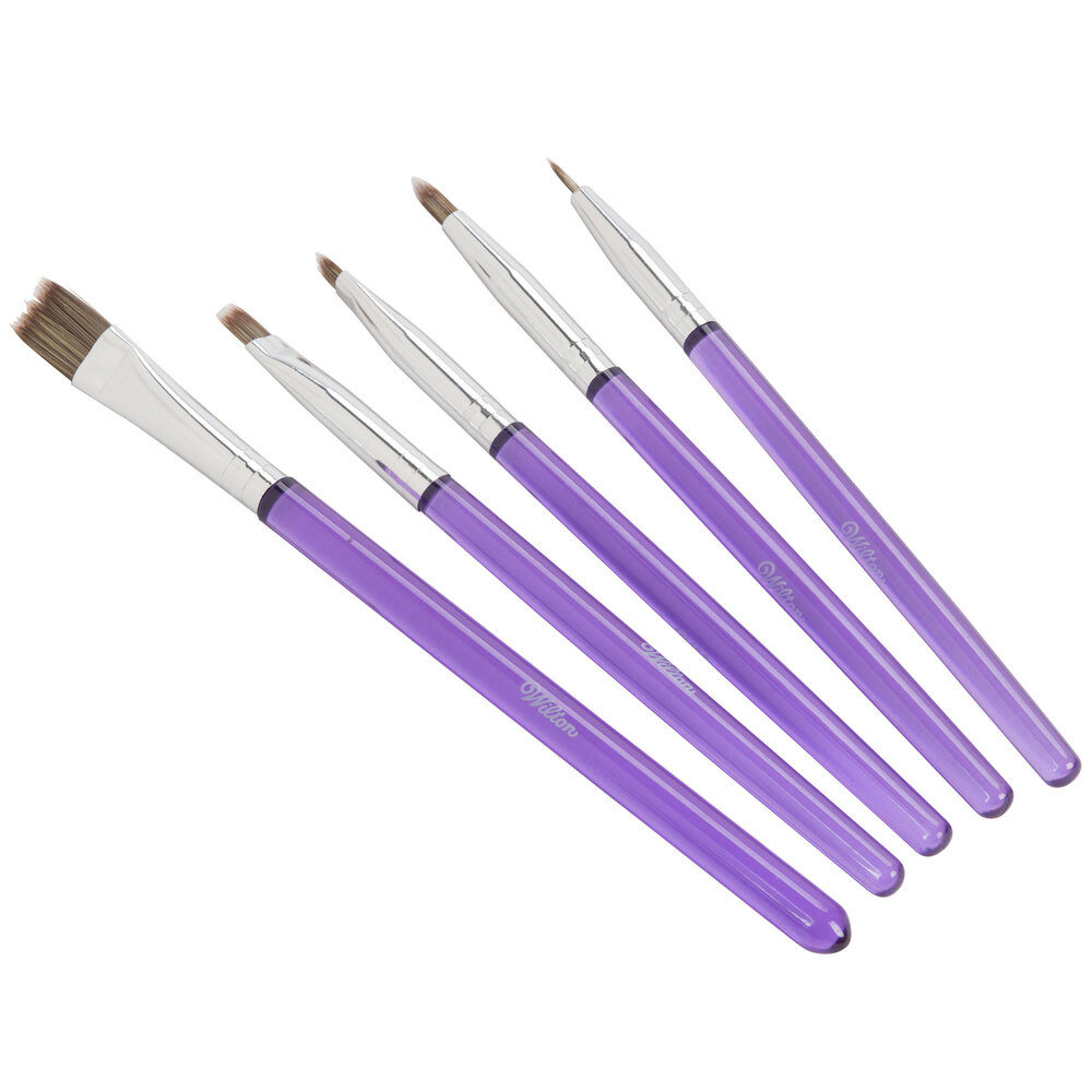 Wilton 191000314 5 Piece Decorating Brush Set