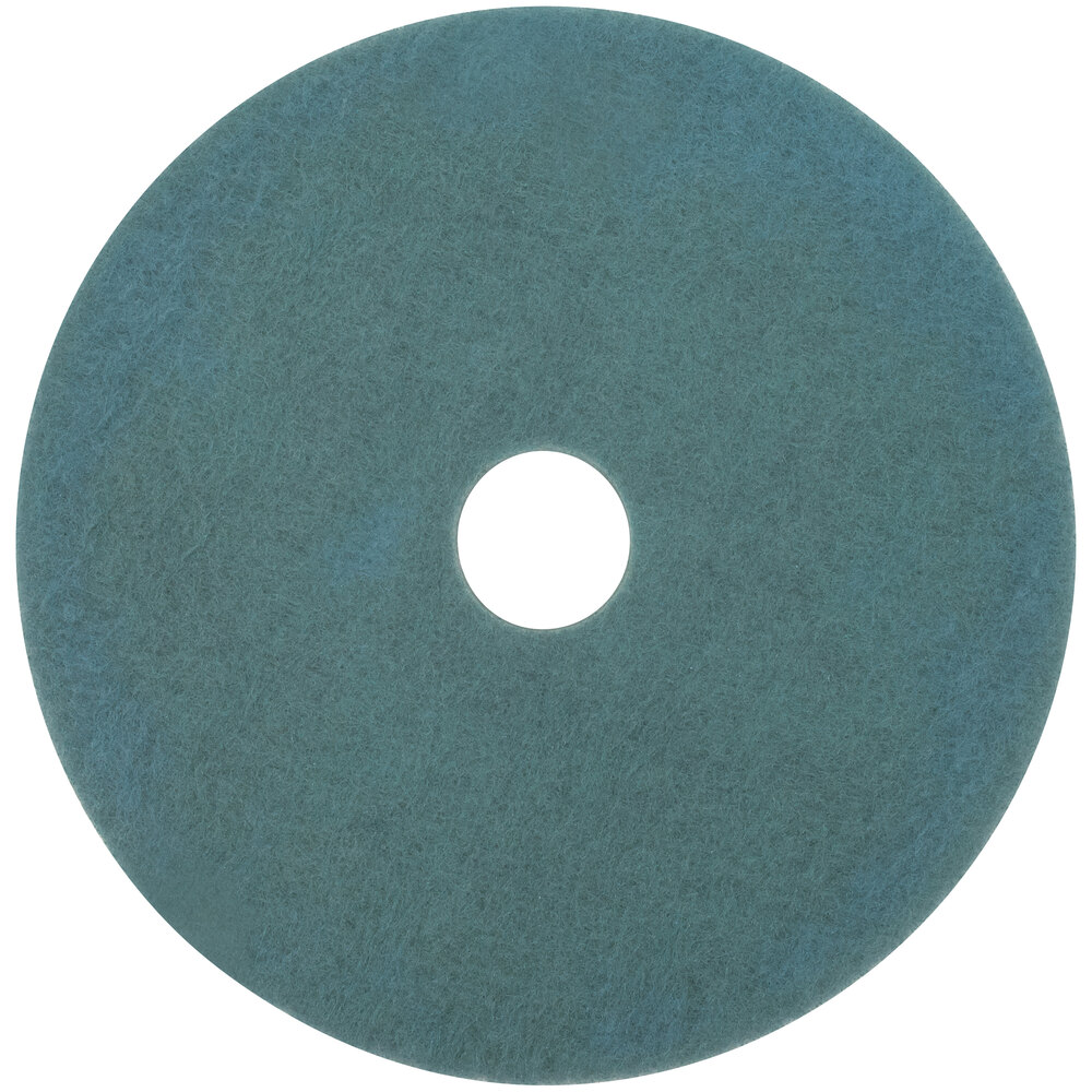 3M 3100 24" Aqua Burnishing Floor Pad - 5/Case