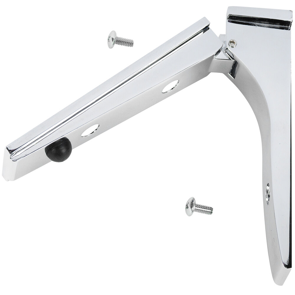 Carlisle 669738 Chrome Bracket for Six Star 6' Food Bar Tray Slide