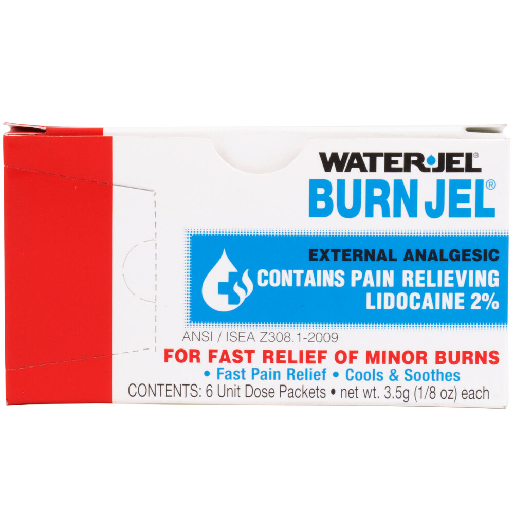 Water-Jel Burn Jel Single Dose Packet - 6/Box