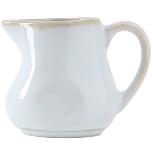 Tuxton GAA-100 TuxTrendz Artisan Agave 4 oz. China Creamer - 12/Case