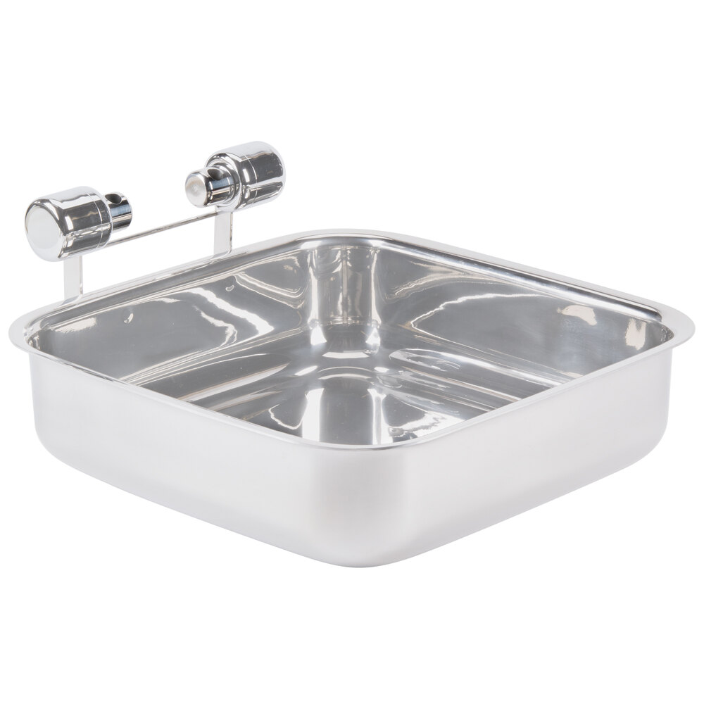 Vollrath 46116-1 Replacement Stainless Steel Base for 6 Qt. Square Intrigue Induction Chafers