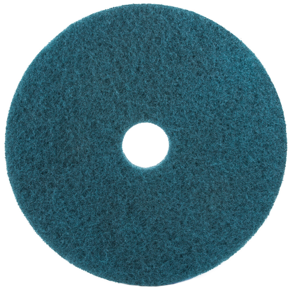 3M 5300 19" Blue Cleaning Floor Pad - 5/Case