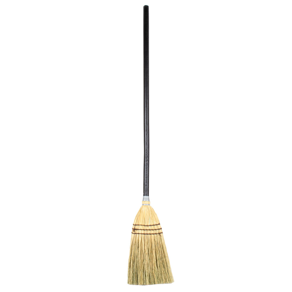 Rubbermaid® FG637300BRN 8" Lobby Corn Broom with 26" Handle