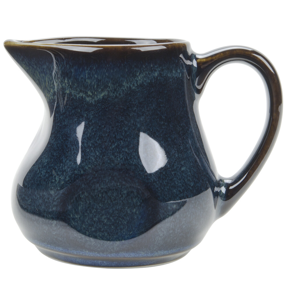 Tuxton GAN-100 TuxTrendz Artisan Night Sky 4 oz. China Creamer - 12/Case