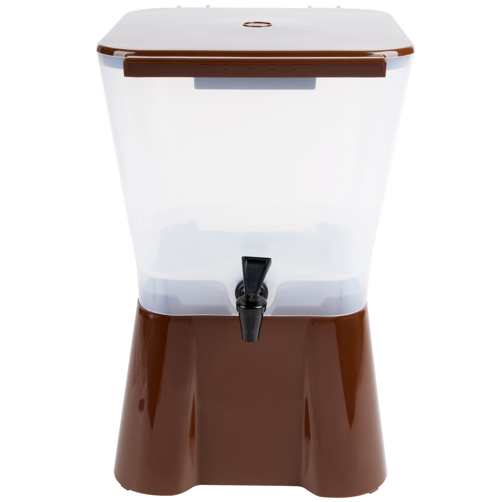 Tablecraft 954 3 Gallon Brown Beverage / Juice Dispenser