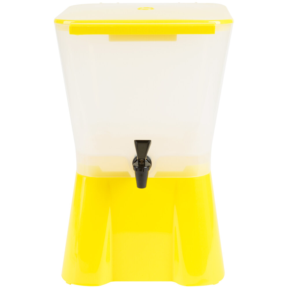 Tablecraft 955 3 Gallon Yellow Beverage / Juice Dispenser