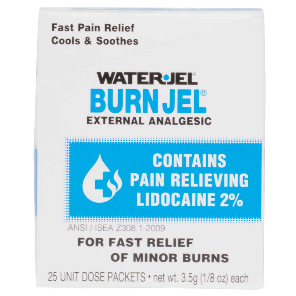 Medique 66622 Water-Jel 3.5 g Burn Jel Packet - 25/Box