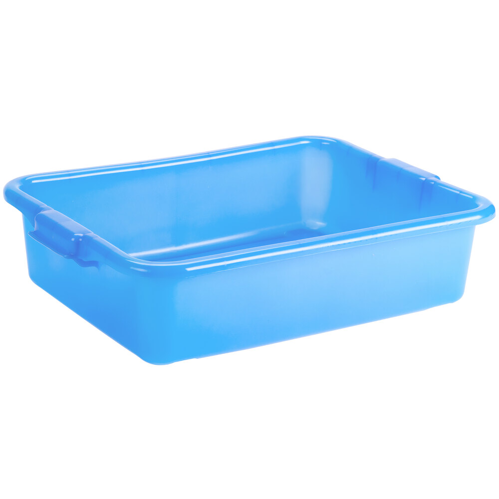 Vollrath 1521-C04 Traex® Color-Mate™ Blue Bus Tub / Food Storage Box - 20" x 15" x 5"