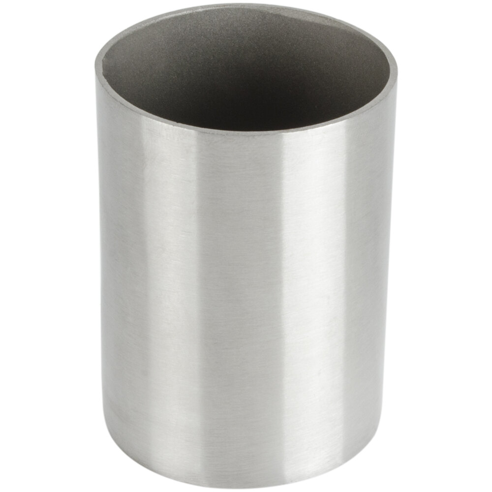 American Metalcraft SSPH2 2" x 2 3/4" Satin Finish Stainless Steel Round Sugar Packet / Cube Holder