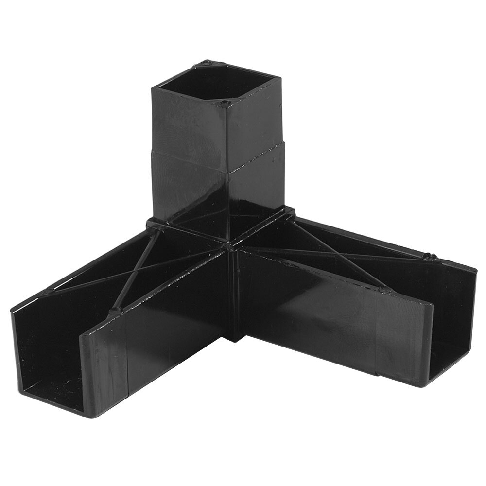 Carlisle 900203 Black 3 Prong Replacement Sneeze Guard Assembly Block - 2/Pack
