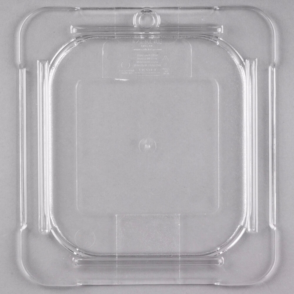 Carlisle 10316U07 StorPlus 1/6 Size Clear Universal Flat Lid