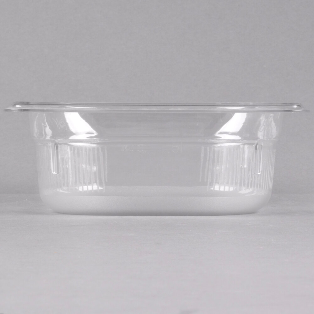 Vollrath 8062410 Super Pan® 1/6 Size Clear Polycarbonate Food Pan - 2 1/2" Deep