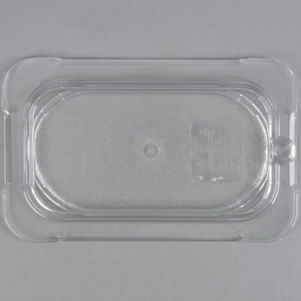 Carlisle 10336U07 StorPlus 1/9 Size Clear Universal Flat Lid