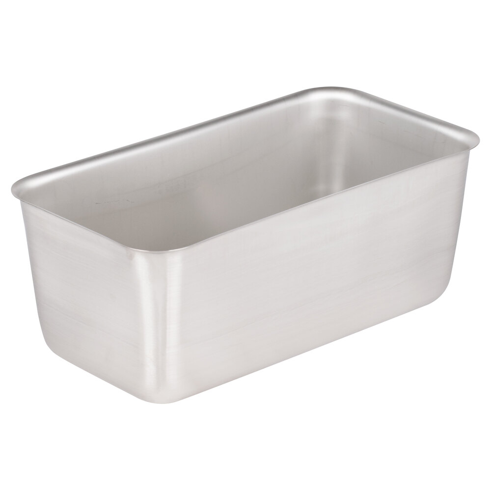 Vollrath 72060 5 lb. Seamless Stainless Steel Bread Loaf Pan - 10 3/8" x 5 3/8" x 4"