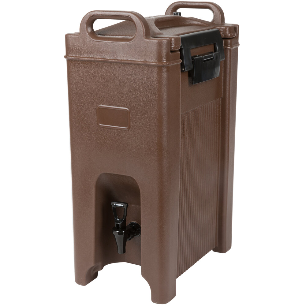 Carlisle XT500001 Cateraide™ XT 5 Gallon Brown Insulated Beverage Dispenser