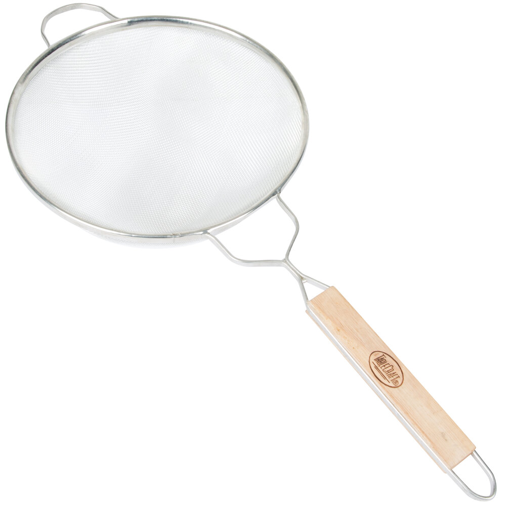 Tablecraft 89 10 1/4" Medium Tin Single Mesh Strainer