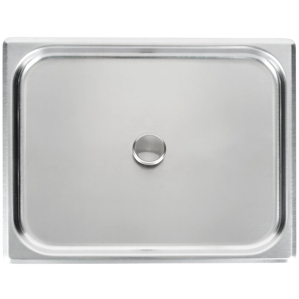 Vollrath 75071 Flat Cover for 75070 Half Size Egg Poacher with Knob / Juice Glass Holder