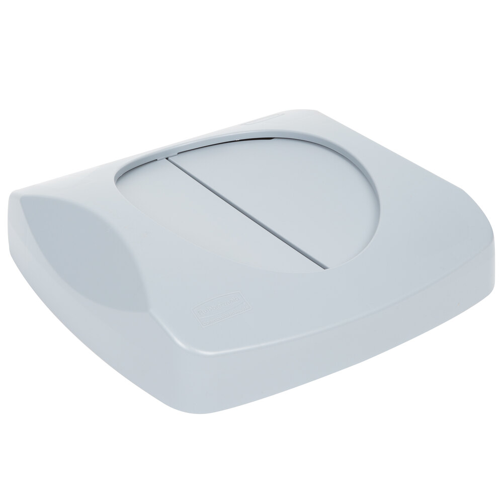 Rubbermaid® FG2689-88GRAY Untouchable 92 Qt. / 23 Gallon Gray Square Trash Can Lid
