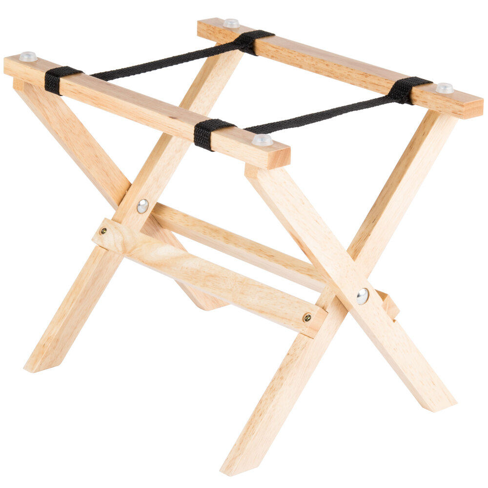 Tablecraft RTT21N 9 1/4" Mini Table Tray Stand with Natural Finish